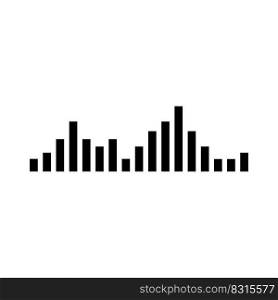 sound wave icon vector illustration symbol design
