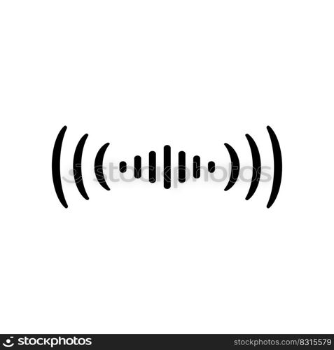 sound wave icon vector illustration symbol design