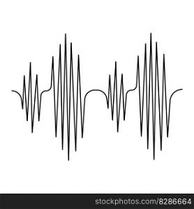 Sound Wave icon vector illustration template design
