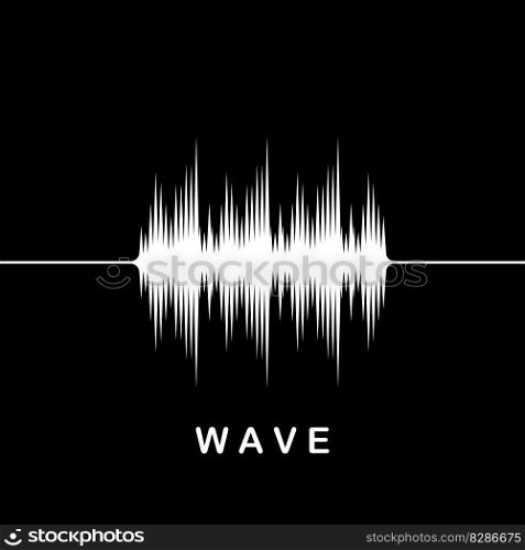 Sound Wave icon vector illustration template design