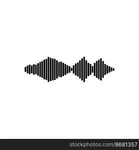 sound wave icon vector illutration logo design