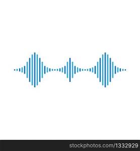 Sound wave illustration vector icon design