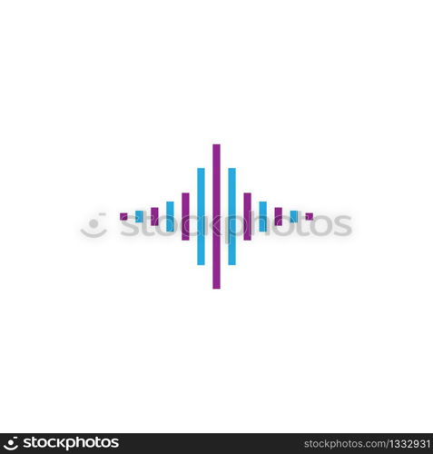 Sound wave illustration vector icon design