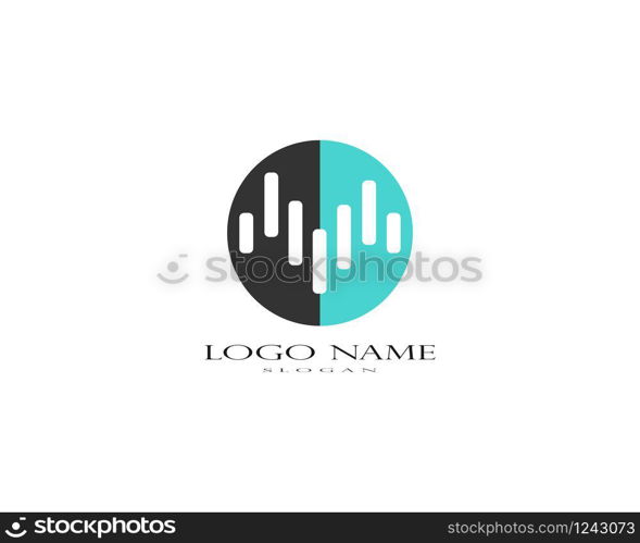 sound wave ilustration logo vector icon template