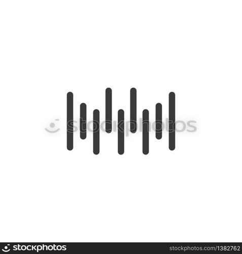 sound wave ilustration logo vector icon template