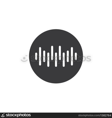 sound wave ilustration logo vector icon template