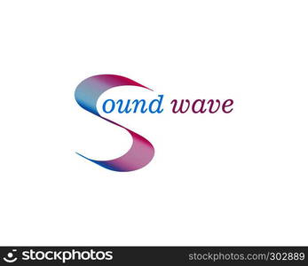 sound wave ilustration logo vector icon template