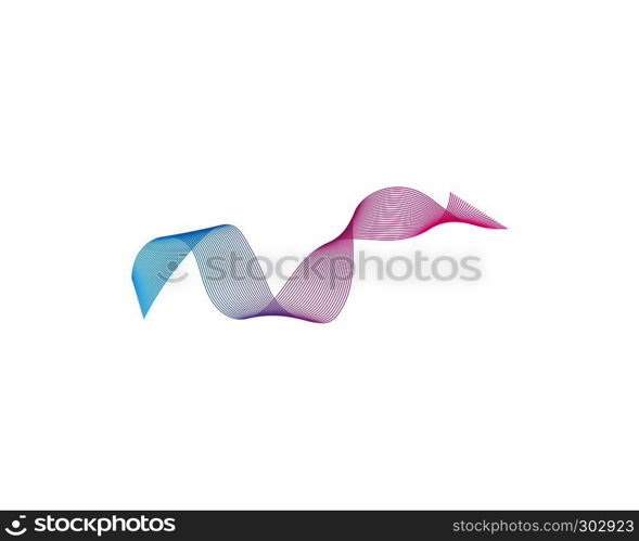 sound wave ilustration logo vector icon template