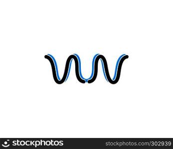 sound wave ilustration logo vector icon template