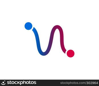 sound wave ilustration logo vector icon template