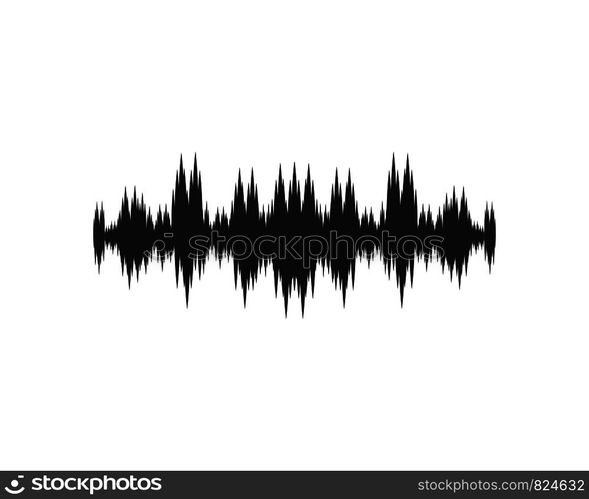 sound wave ilustration logo vector icon template