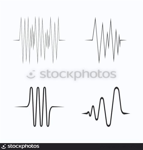sound wave logo illustration design