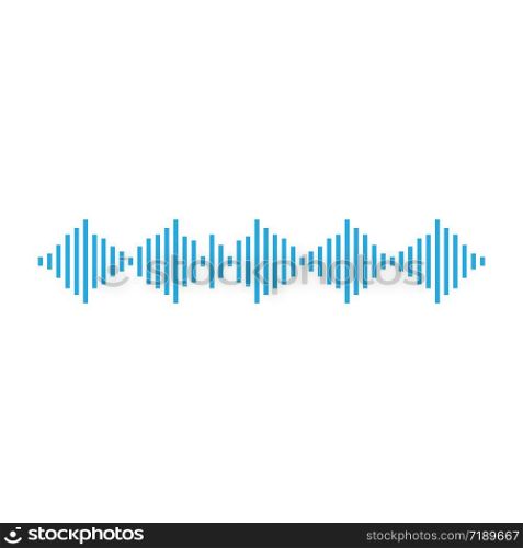 Sound wave logo template vector icon illustration