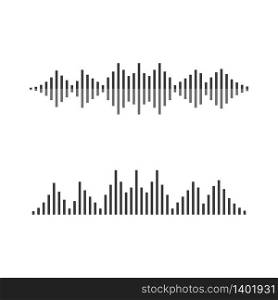 Sound wave logo vector icon design