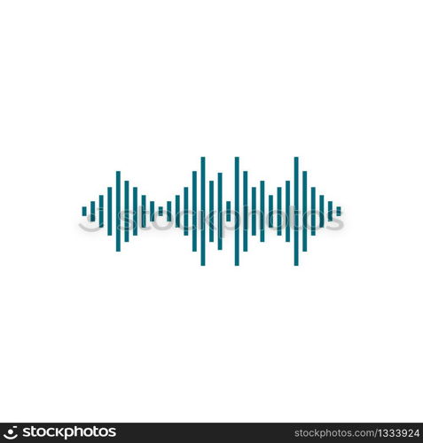 Sound wave logo vector icon illustration design