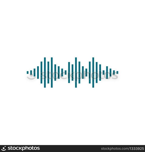 Sound wave logo vector icon illustration design