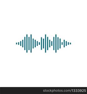 Sound wave logo vector icon illustration design