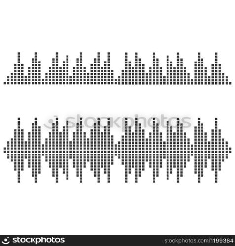 sound wave logo vector icon template