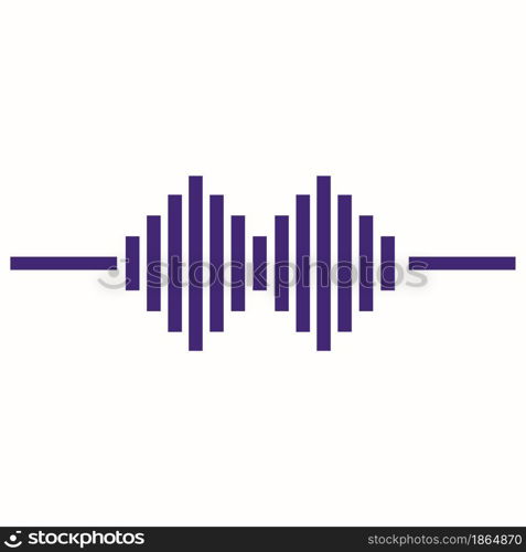 sound wave logo vector template