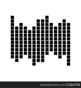  sound wave music logo vector template