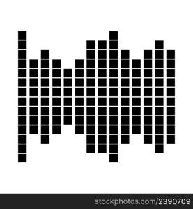  sound wave music logo vector template