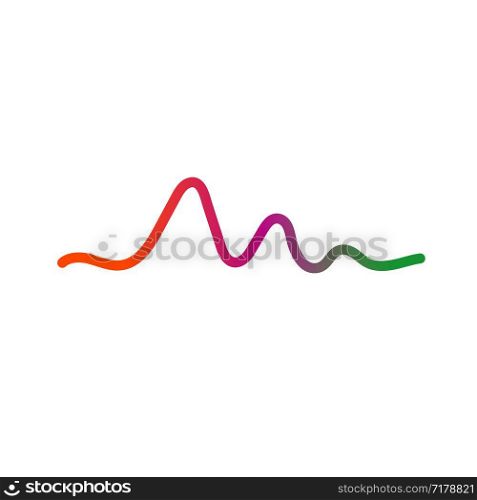 sound wave music logo vector template