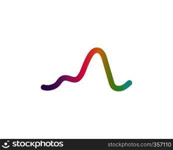  sound wave,pulse ilustration logo vector icon template