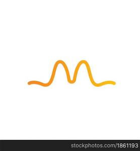 sound wave,pulse line,equaizer and sound effect concept design vector icon template