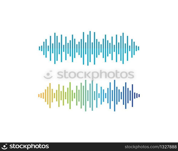 Sound wave vector icon illustration design