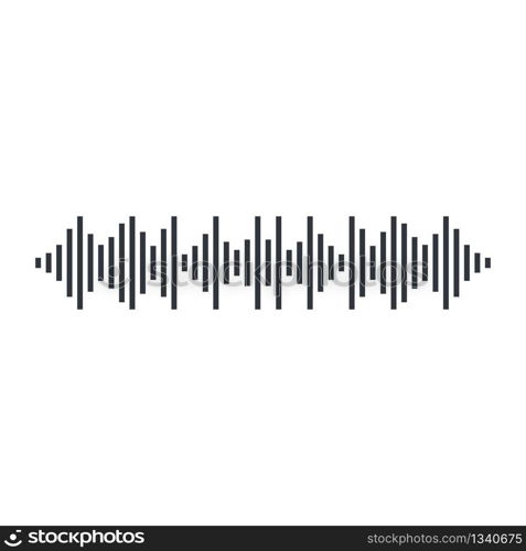 Sound wave vector icon illustration design