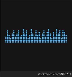 Sound waveforms icon pixel. Eps10 vector illustration. Sound waveforms icon pixel