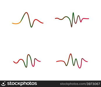 Sound waves vector illustration