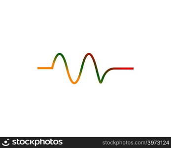 Sound waves vector illustration