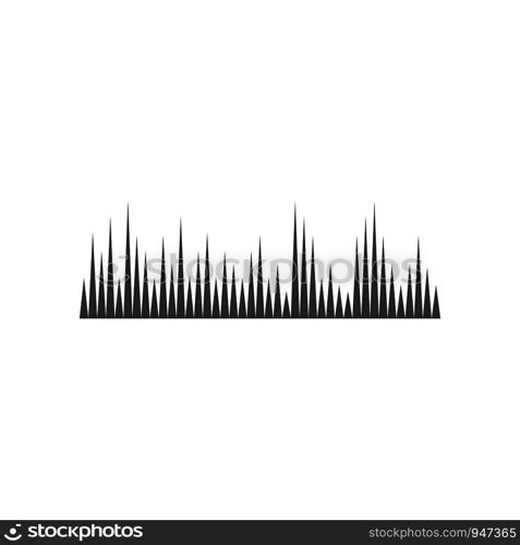 Sound waves vector illustration design