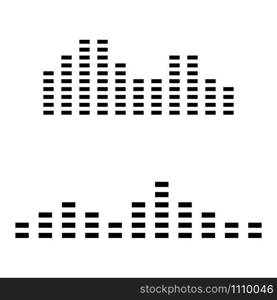 Sound waves vector illustration design template