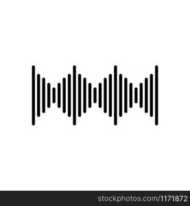 Sound waves vector illustration design template