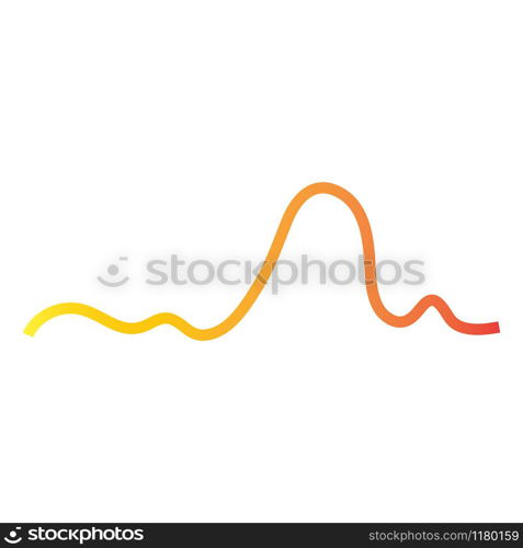 Sound waves vector illustration design template