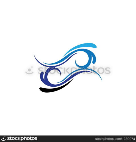 Sound waves vector illustration design template