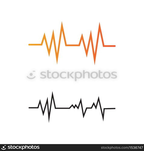 Sound waves vector illustration design template