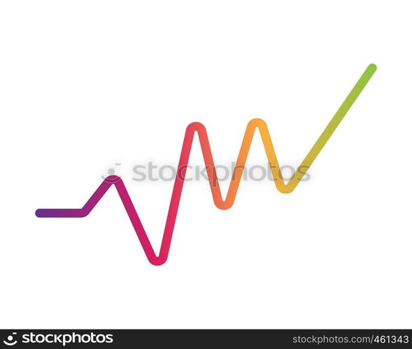 Sound waves vector illustration design template