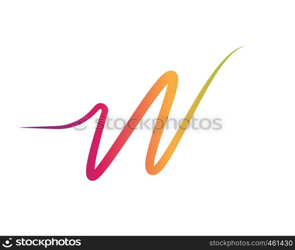 Sound waves vector illustration design template