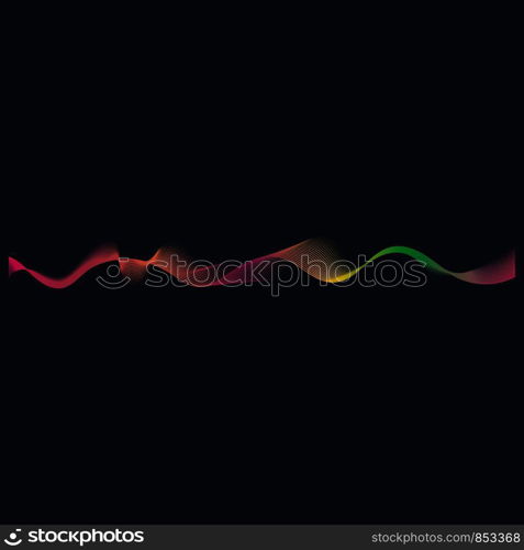 Sound waves vector illustration design template