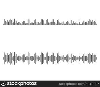 Sound waves vector illustration. Sound waves vector icon illustration design template