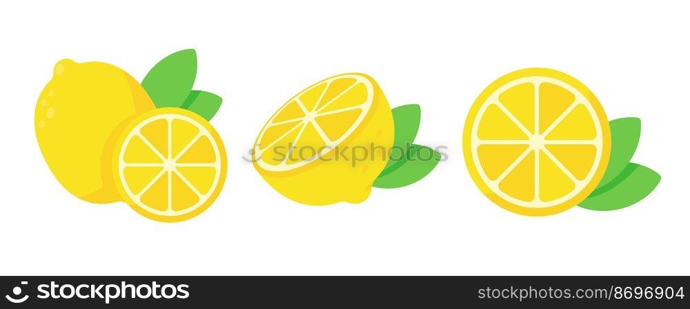 sour yellow lemon For cooking and lemon juice