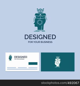 sousveillance, Artificial, brain, digital, head Business Logo Glyph Icon Symbol for your business. Turquoise Business Cards with Brand logo template.. Vector EPS10 Abstract Template background