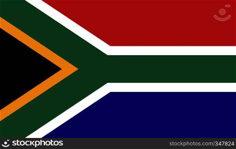 South Africa flag image for any design in simple style. South Africa flag image