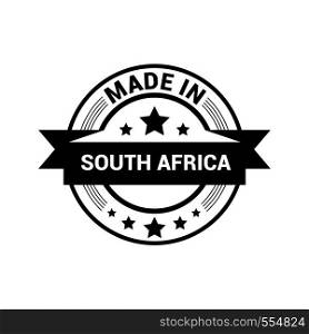 South Africa stamp design vector