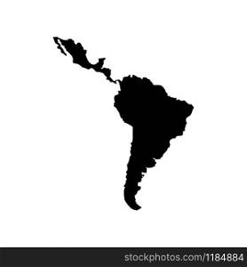 South America map icon vector design on white background