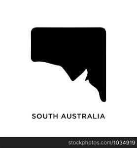 South Australia map icon design trendy