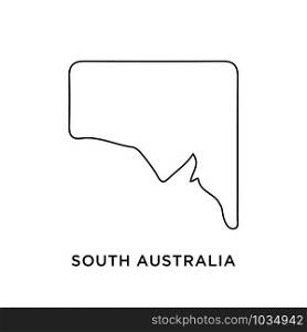 South Australia map icon design trendy